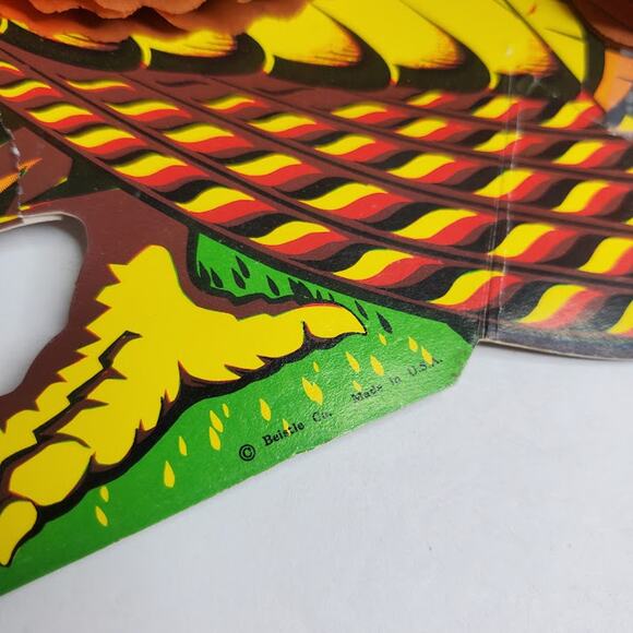 Beistle Paper Co. Honeycomb Turkey Centerpiece Vintage Made in the USA 1984 - Picture 6 of 6